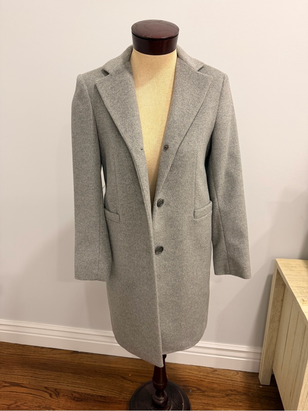 Ralph Lauren Light Gray Wool Pea Coat
